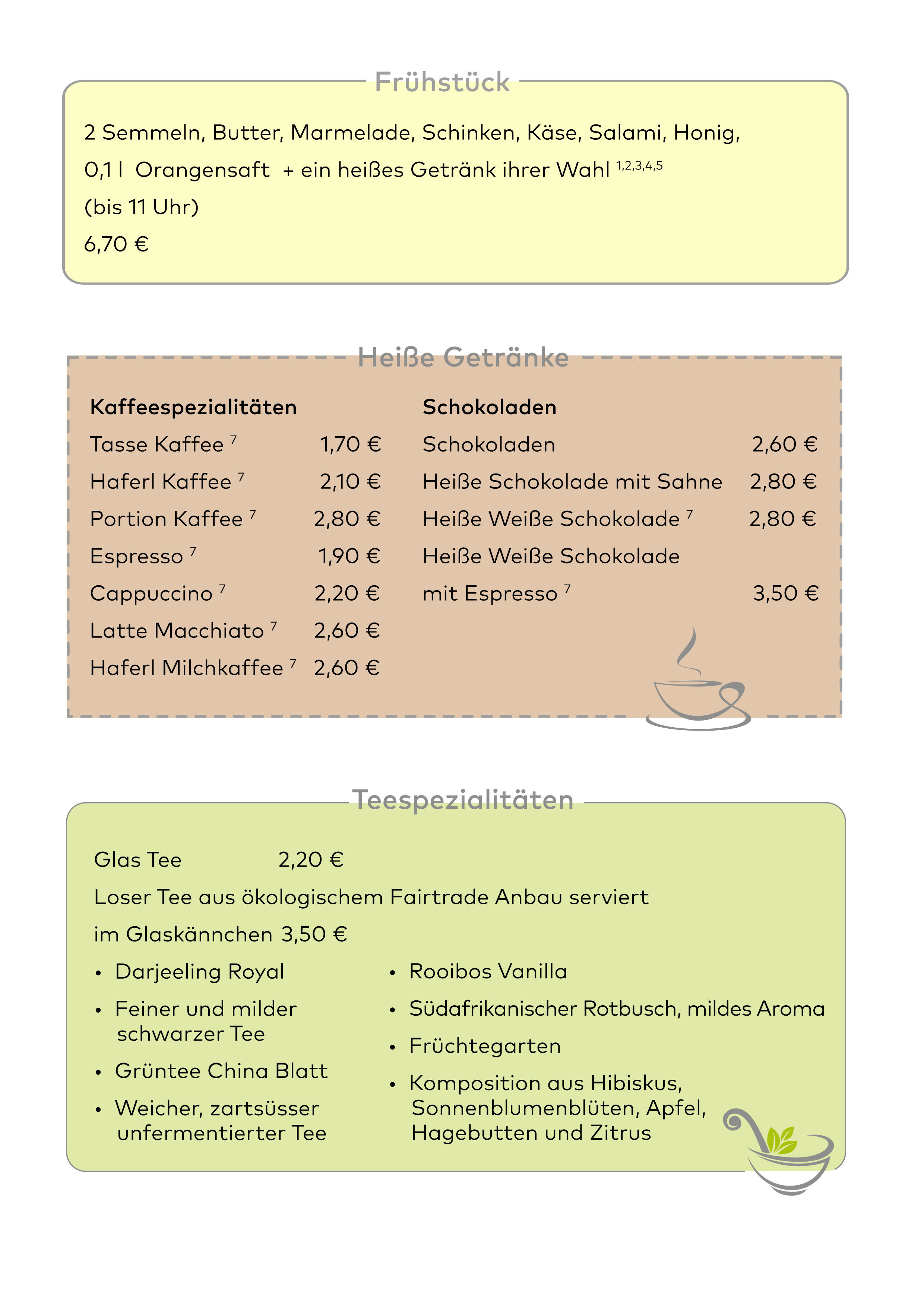 Speisekarten-Design für Cafe & Restaurant » Speisekarten-Design ...