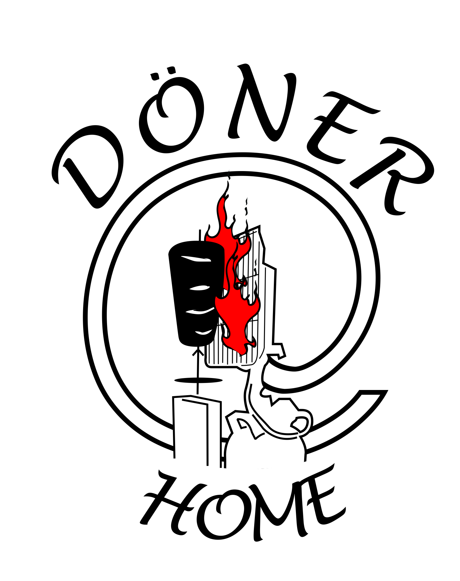Dönerathome oder döner@home » Logo-Design » designenlassen.at