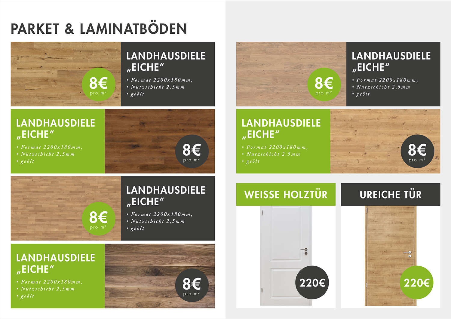 4 Seitiger DIN A4 Flyer für Angebote (DIN A3 gef.. » Broschüre ...