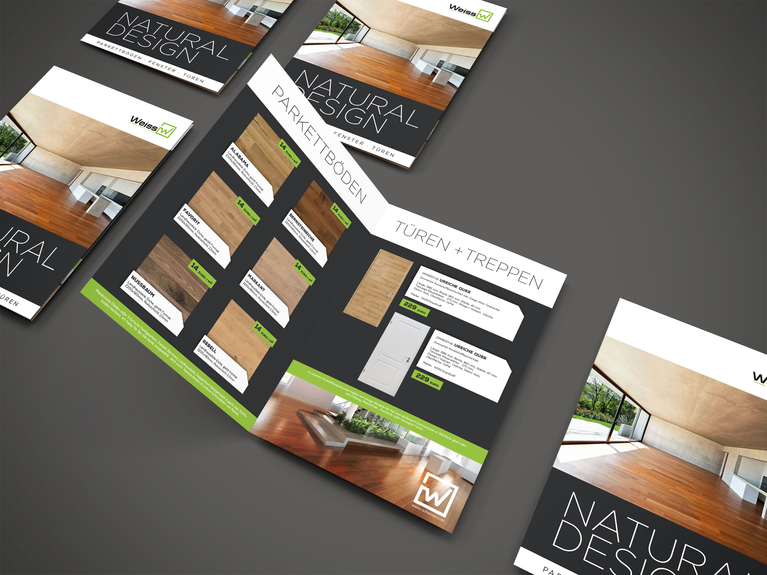 4 Seitiger DIN A4 Flyer für Angebote (DIN A3 gef.. » Broschüre ...