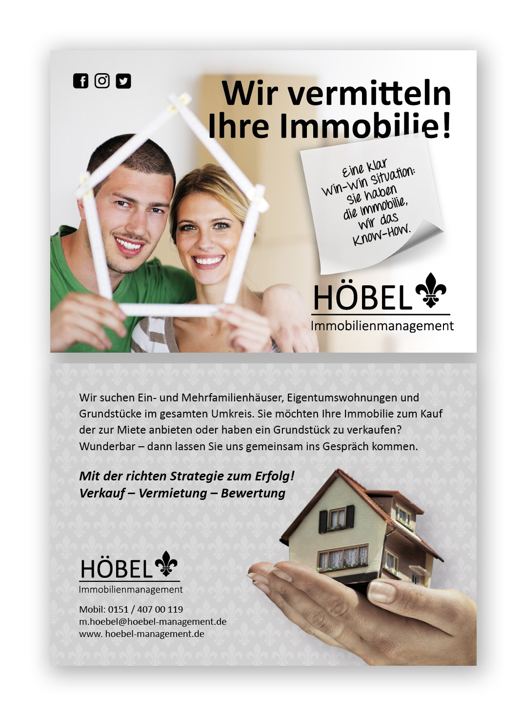 Flyer Design für die Vermarktung eines Immobilie.. » Flyer-Design » designenlassen.de
