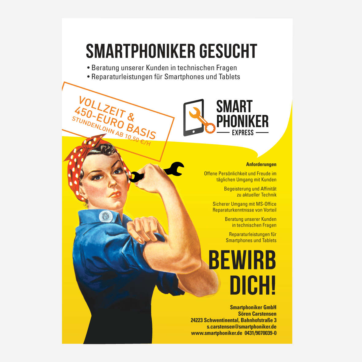 mitarbeiter gesucht poster