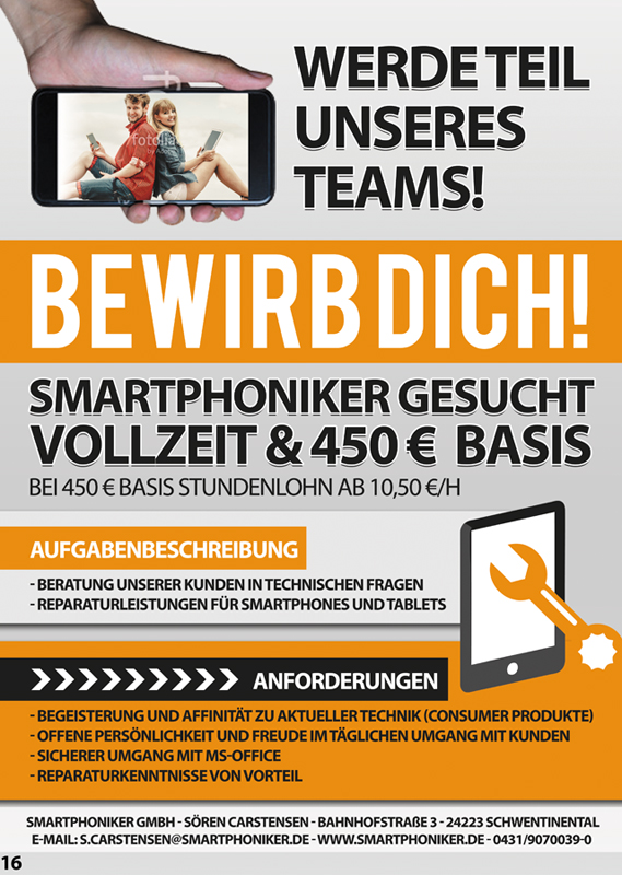 mitarbeiter gesucht flyer
