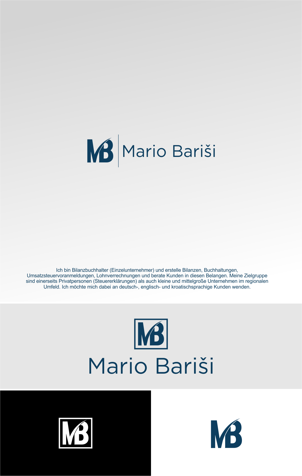 Logo Visitenkarte Fur Bilanzbuchhalter Logo Business Card Designonclick Com