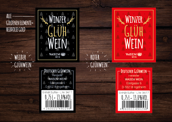 Etiketten-Design für Glühwein » Etiketten » Briefing » designenlassen.de
