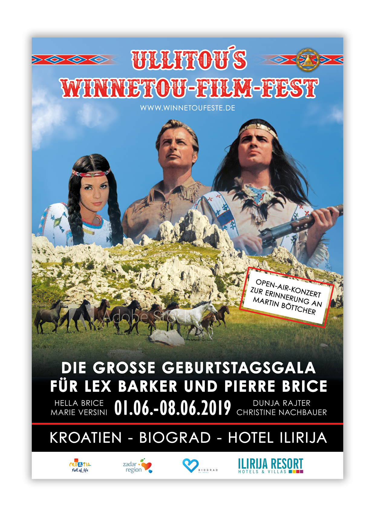 Plakat-Design für Winnetou Fest