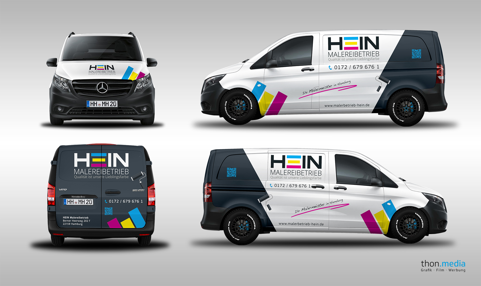 Fahrzeugbeschriftung für Malerbetrieb » Vehicle labelling » Design ...