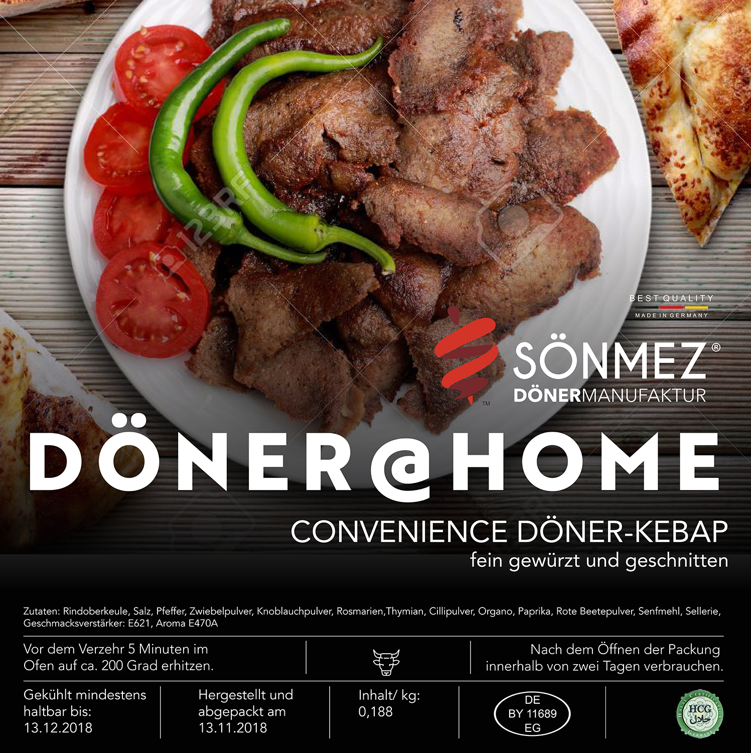 Etiketten-Design für DÖNER@HOME » Etiketten » designenlassen.de