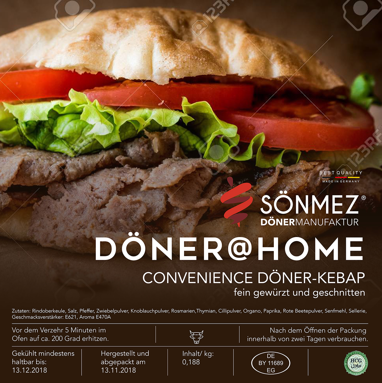 Etiketten-Design für DÖNER@HOME » Etiketten » designenlassen.de