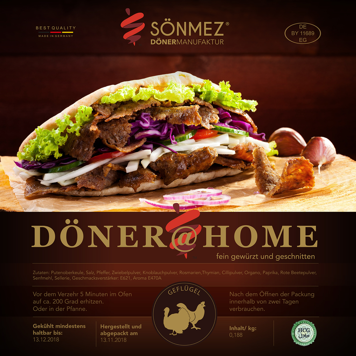 Etiketten-Design für DÖNER@HOME » Etiketten » designenlassen.at