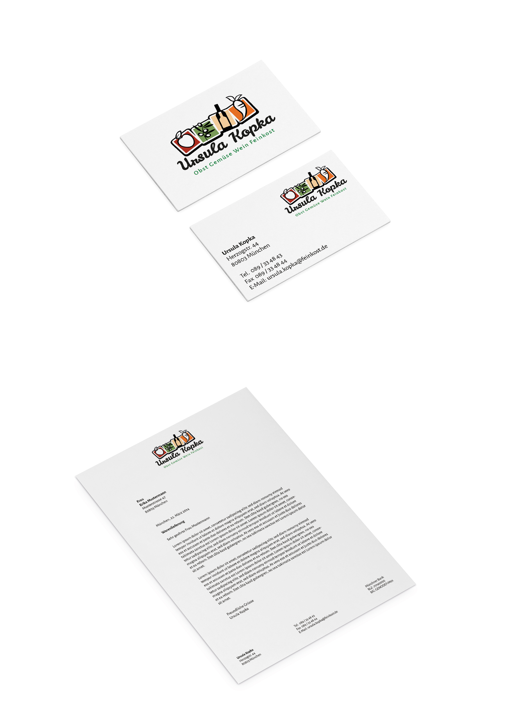 Visitenkarten Und Briefpapier Fur Obst Und Gemu Business Card