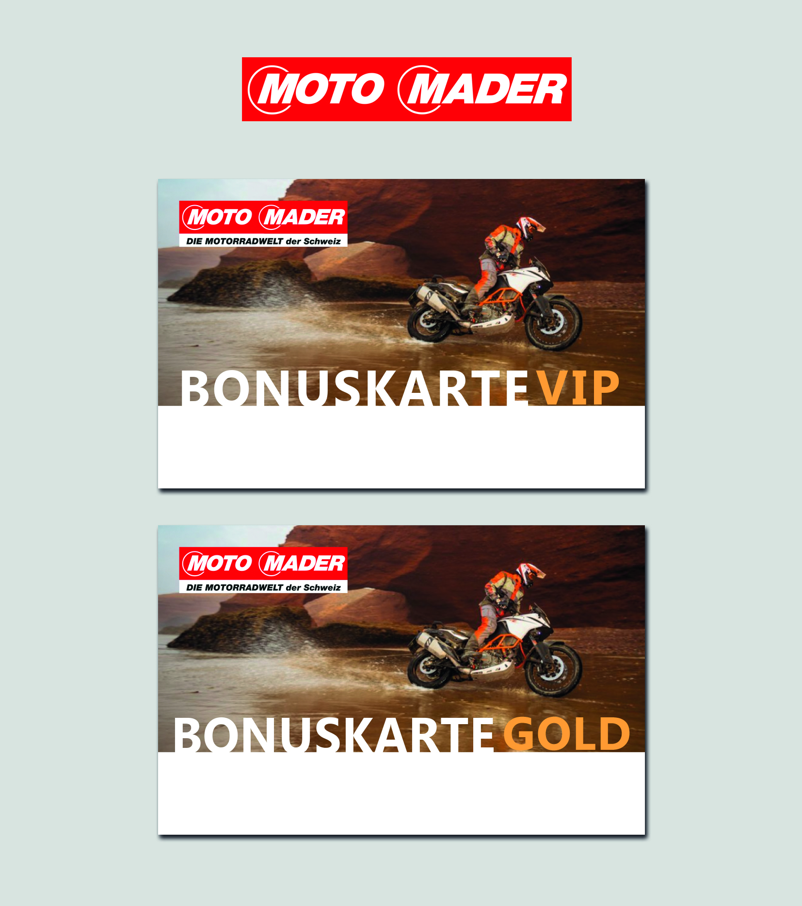 Kundenkarten für Motorradshop » Gutschein-Design » designenlassen.at